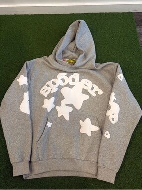 Men’s  sp5der grey Hooodie